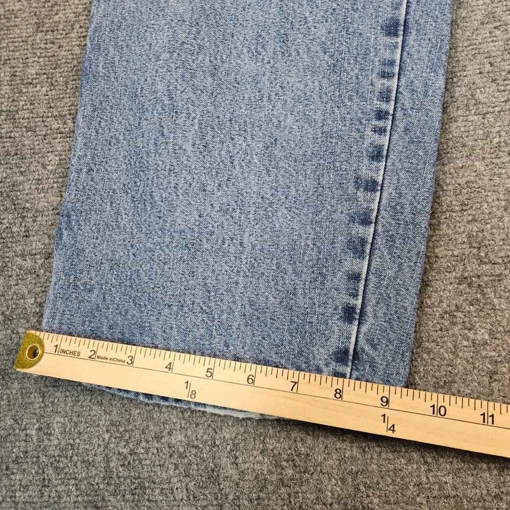 Wrangler Mens Carpenter Jeans 42x32 Light Wash Denim Utility Work Pants 94LSWDV